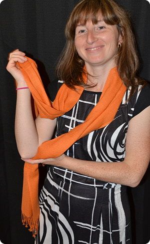 orange pashmina muffler